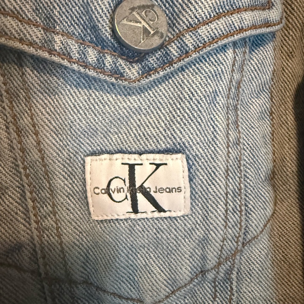 Calvin Klein Jeans Light Blue Denim Jacket - Picture 2 of 4